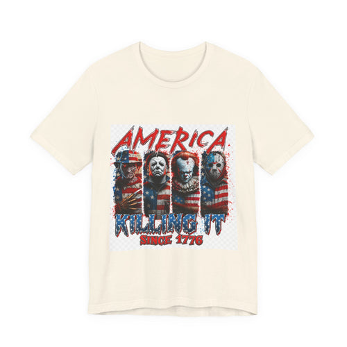 America Killing It Since 1776 Horror Tee