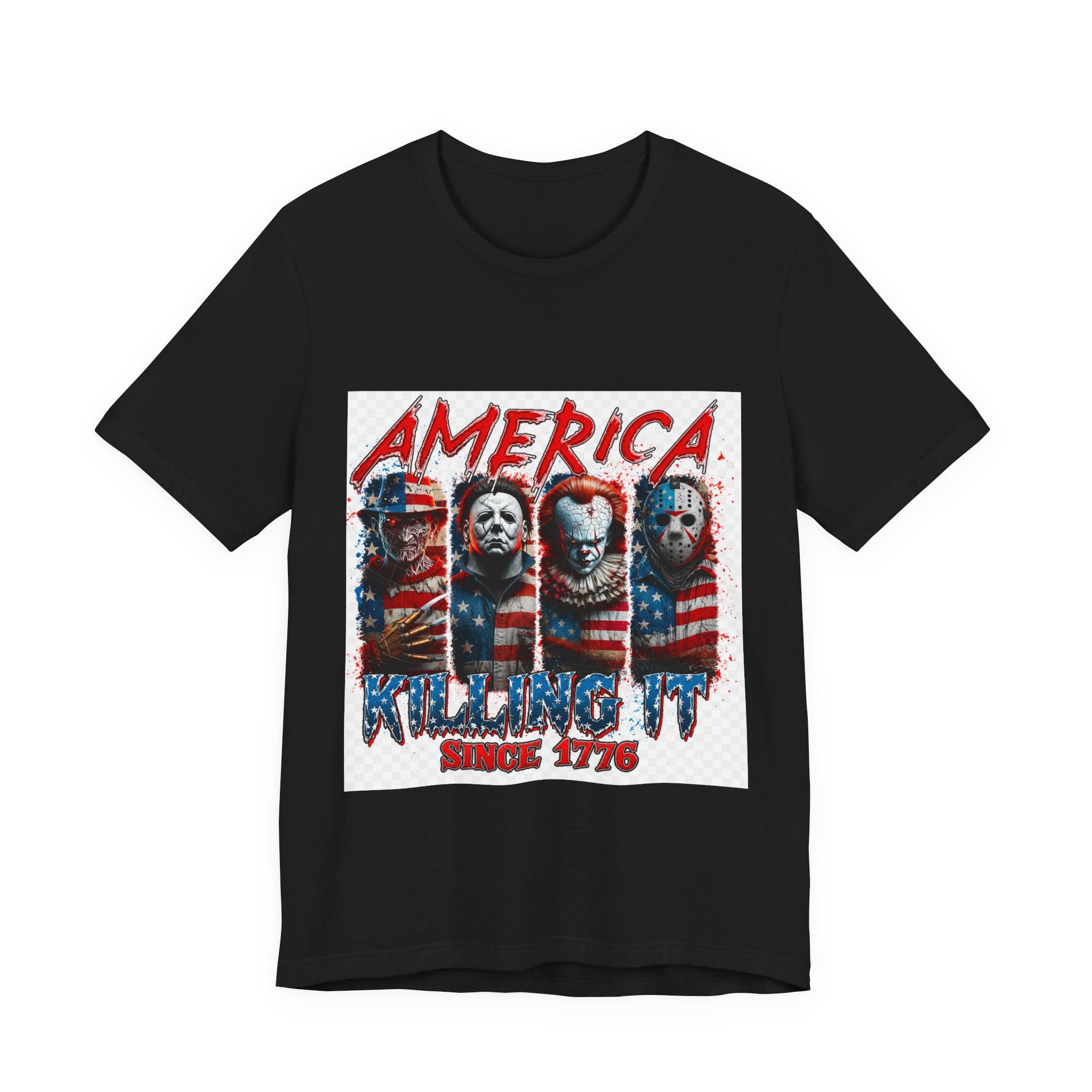America Killing It Since 1776 Horror Tee