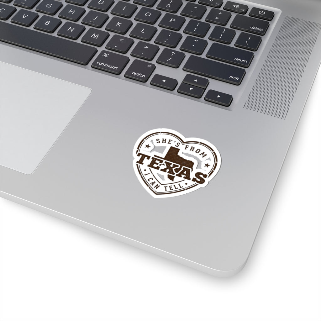 She's From Texas Heart Sticker | State Pride, Country Lifestyle
