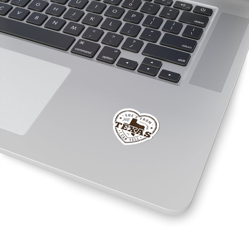 She's From Texas Heart Sticker | State Pride, Country Lifestyle
