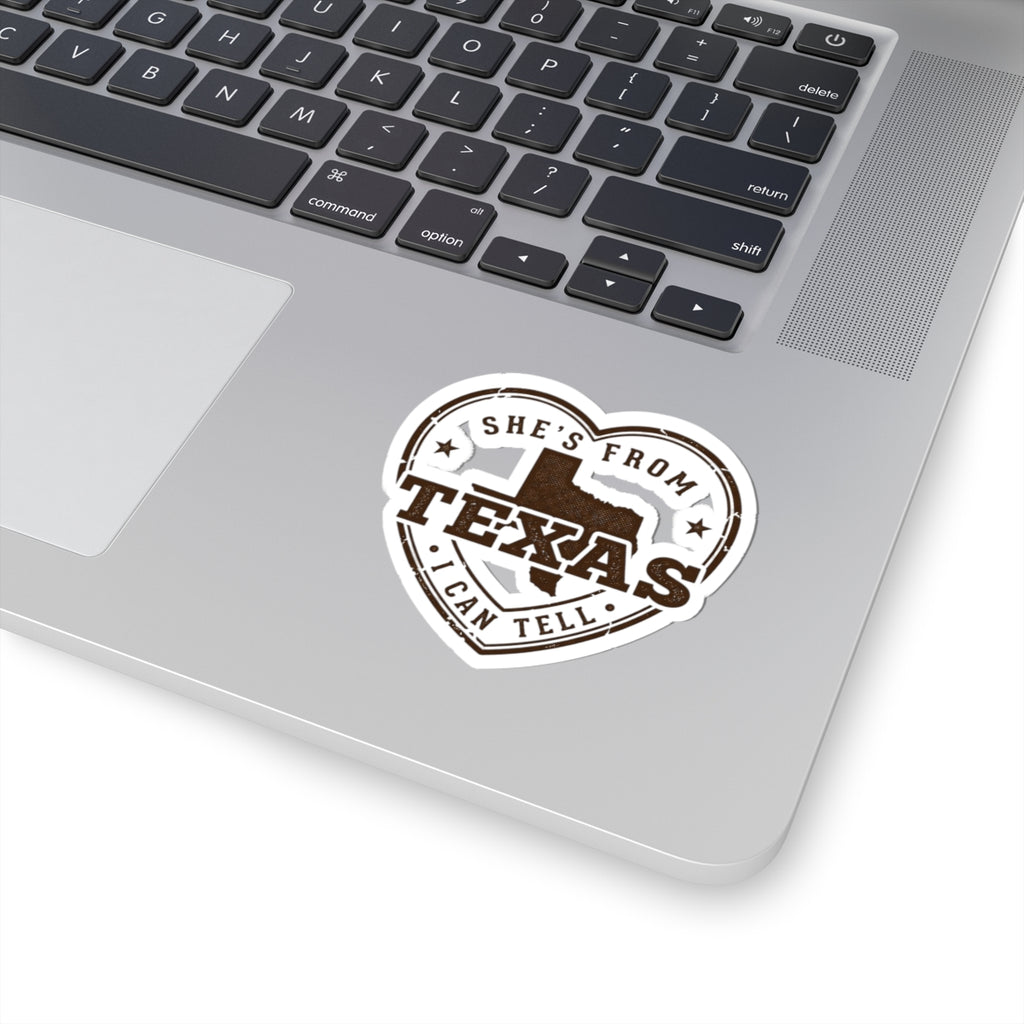She's From Texas Heart Sticker | State Pride, Country Lifestyle