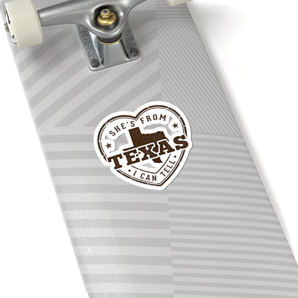 She's From Texas Heart Sticker | State Pride, Country Lifestyle